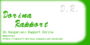 dorina rapport business card